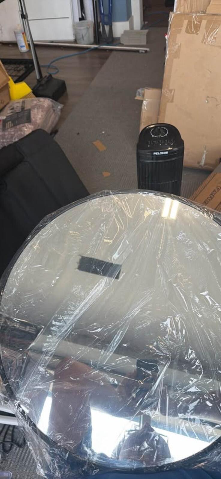 Round mirror new in plastic