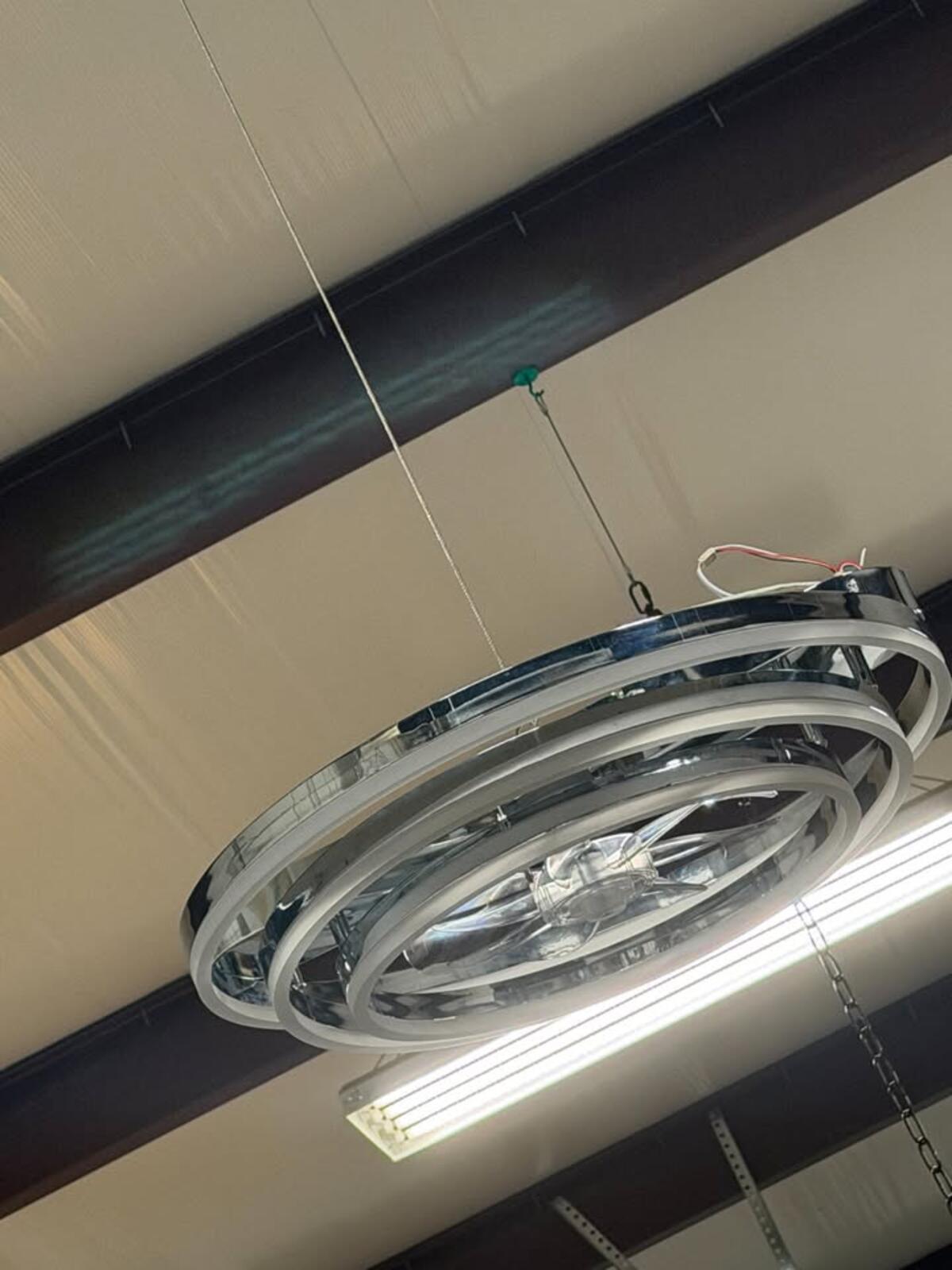 light with fan