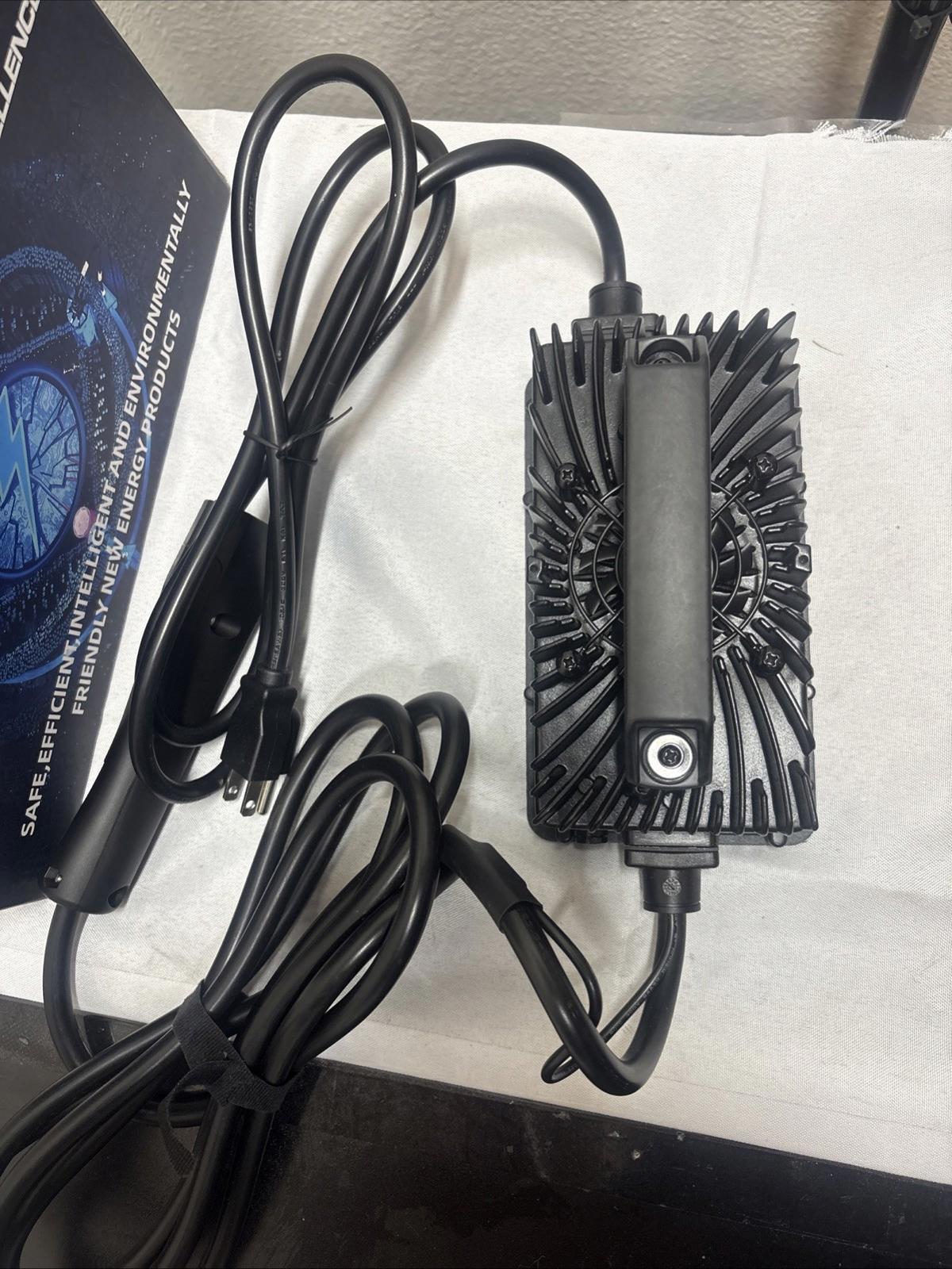 15 AMP 48 Volt Golf Cart Battery Charger Club Car 3-Pin Round Plug for lead acid