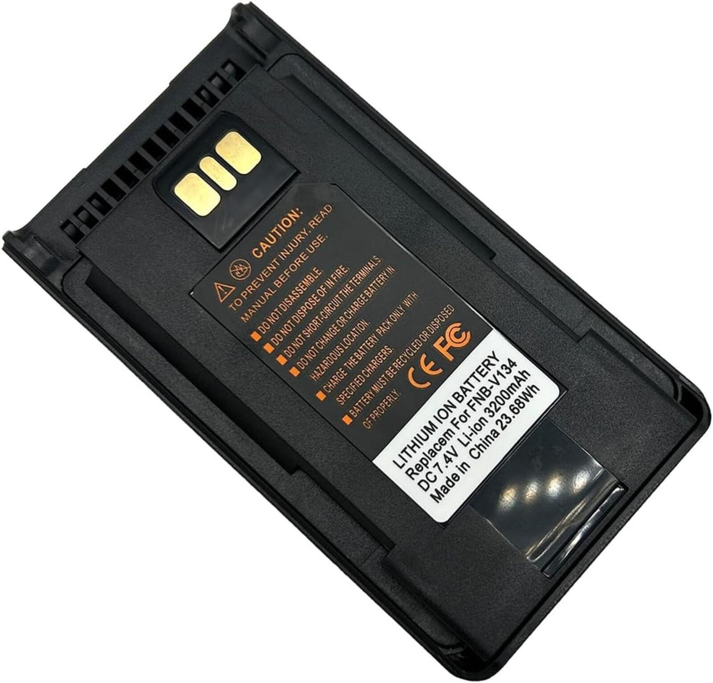 FNB-V134 FNB-V134Li 3200mAh Li-ion Battery with Belt Clip for VX260 EVX-261