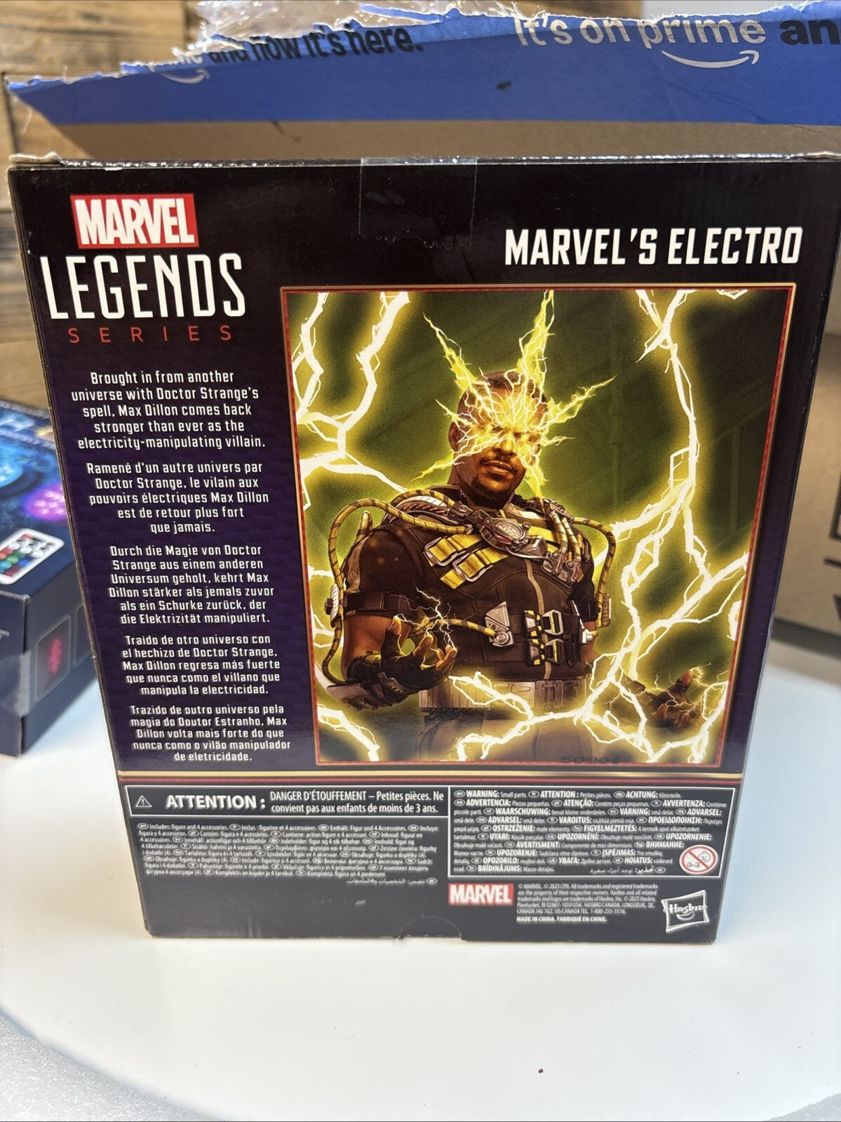 MARVEL LEGENDS SERIES NARVEL STUDIOS SPIDER-MAN NO WAY HOME MARVEL’S ELECTRO