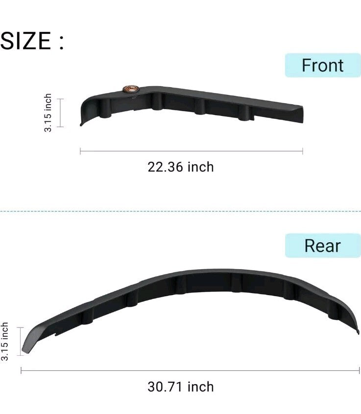 10L0L Golf Cart Fender Flares for EZGO TXT 1998-2013 Front Rear Wheel (4pcs/Set)