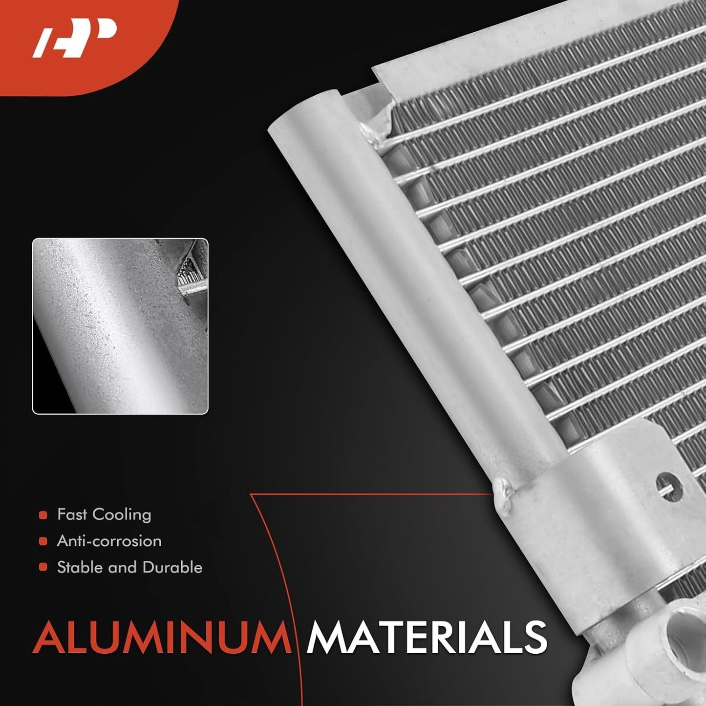 A-Premium Air Conditioning A/C Condenser Compatible with Lexus LS400 1995-2000