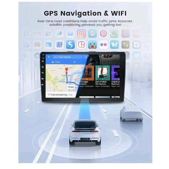 2+32G Carplay Car Stereo GPS Radio For Toyota Tundra 2007-2013 Sequoia 2008-2019