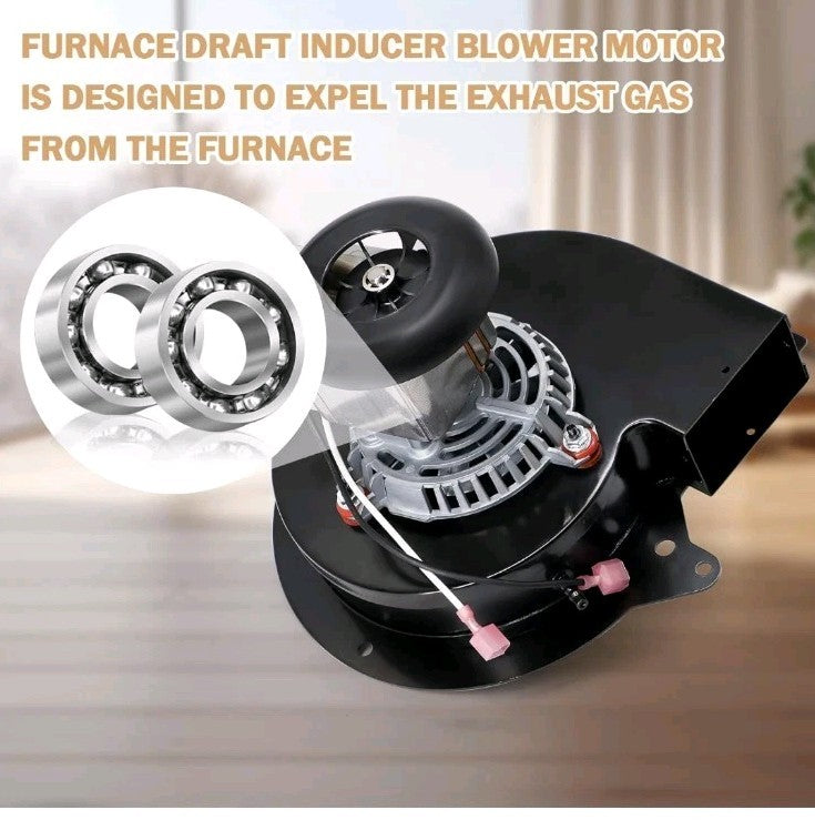 0131M00002P Furnace Exhaust Draft Inducer Fan Motor with Goodman Amana Blower...