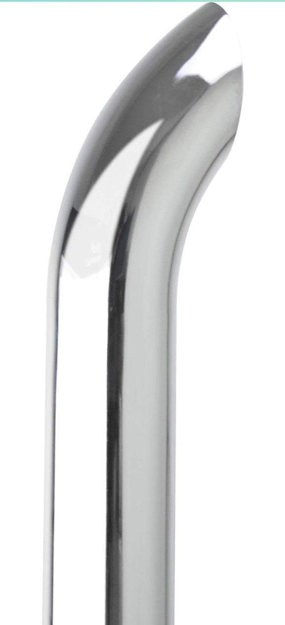 Chrome Exhaust Stack 5"DIA, 18" Length Curved