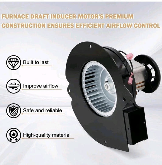 0131M00002P Furnace Exhaust Draft Inducer Fan Motor with Goodman Amana Blower...