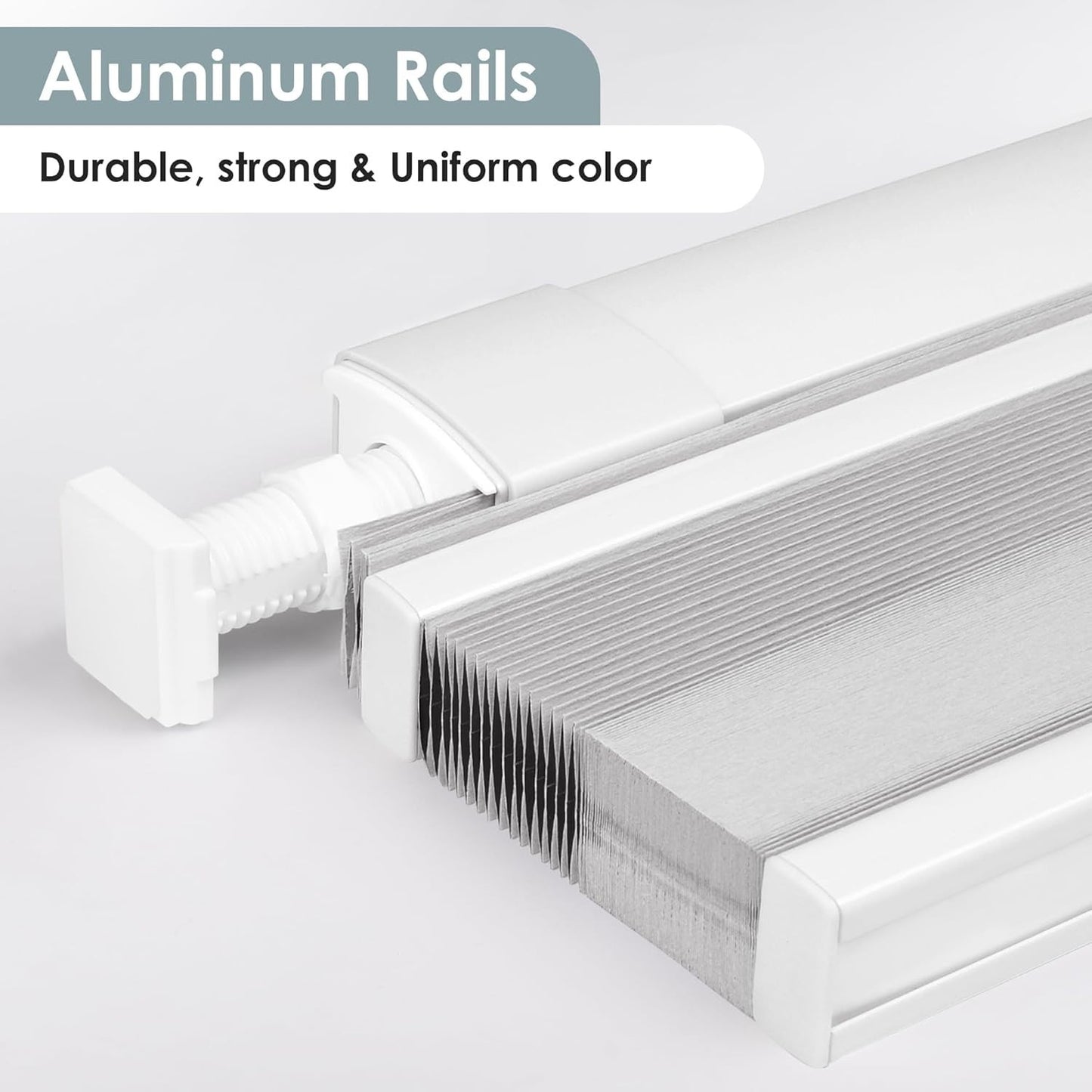 No Tools No Drill Cordless Cellular Shades, Top Down Bottom Up (TDBU) 23" x 48"