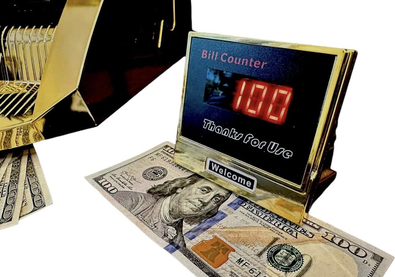 Upromax Gold Money Bill Dollar Counter UV/MG Detection + Counter Display NEW💰🔥