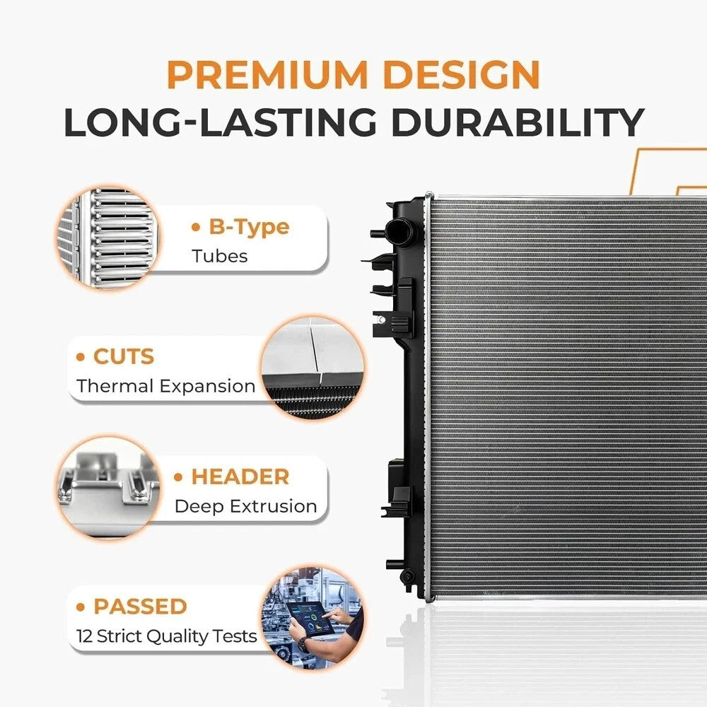 Auto Radiator for 2011-2021 Ram 1500/ for 2009-2010 Dodge Ram 1500 2500 3.7L, 4.