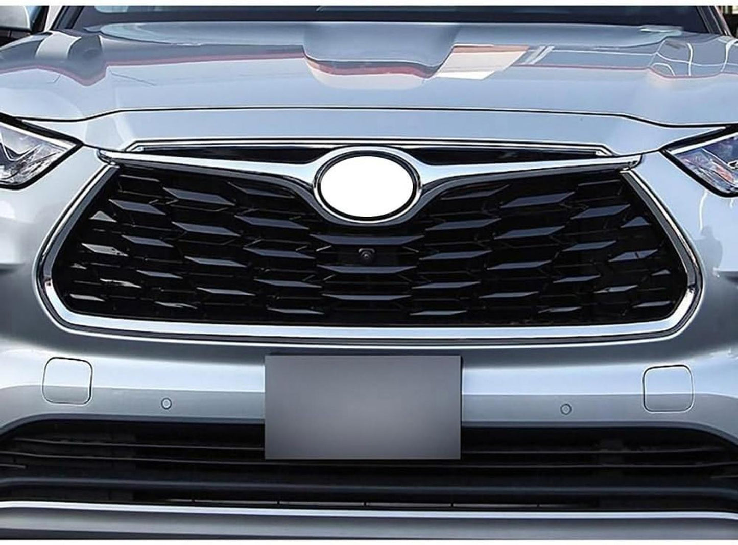 For Toyota Highlander 2020-25 Front Grill Grille Mesh Cover Trims
