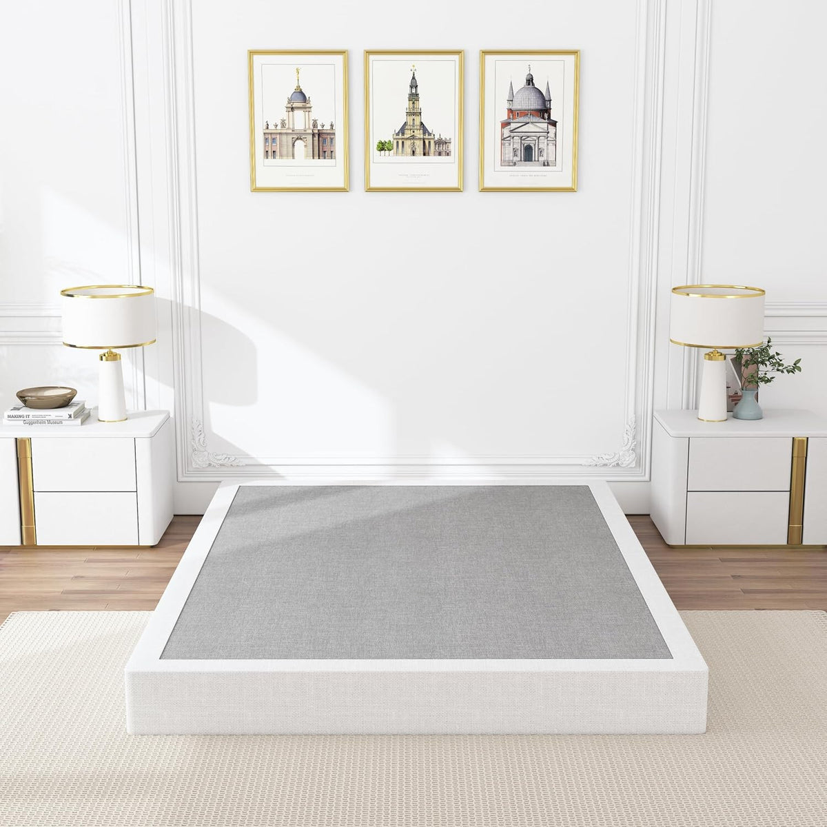 Heavy Duty 8" Full Size Box Spring - Metal Mattress Foundation, Easy Assembly