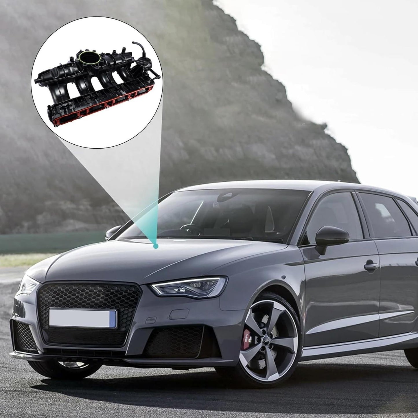 Engine Intake Manifold (2.0L L4) Assembly with MAP Sensor for Audi A3 TT