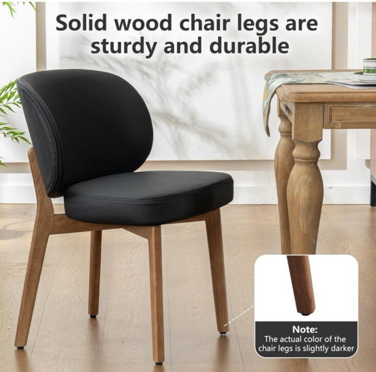 YOUNIKE Single Dining Chair with High Back Mid Century Modern Kitchen Chair Faux