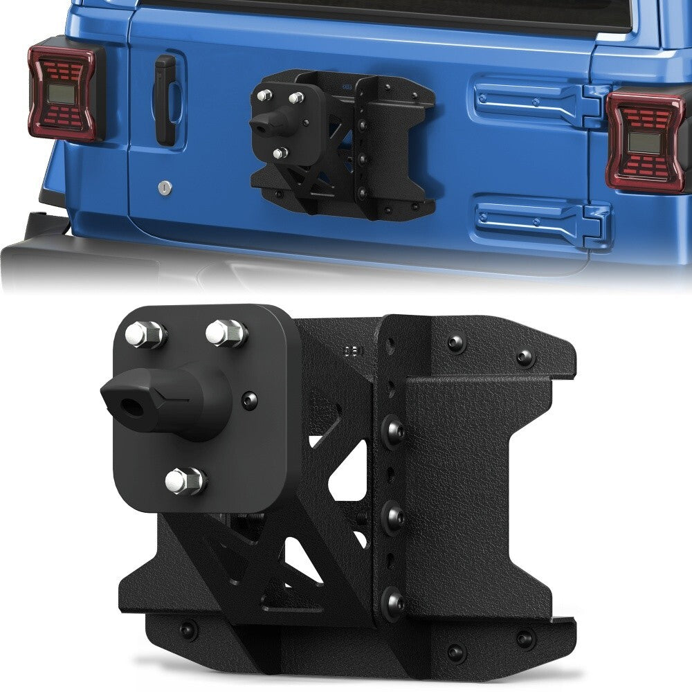 Adjustable Spare tire carrier Mount to 44in tire for 2019-2026 Jeep Wrangler JL