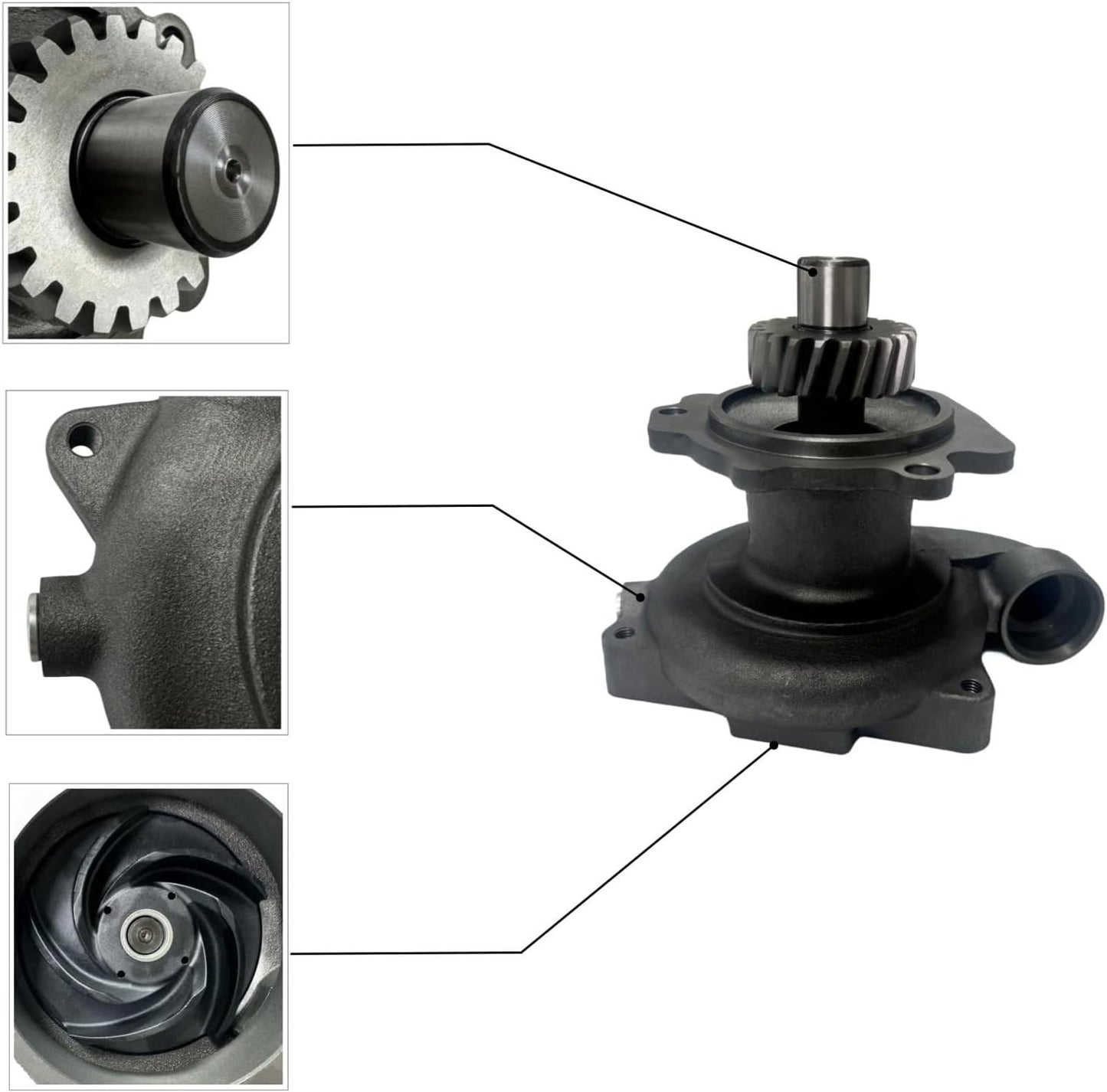 Water Pump For Cummins Engine L10 M11 QSM11 ISM11 3401009 3800479 Short Shaft