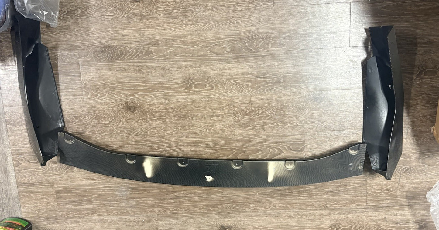 For BMW G80 M3 G82 G83 M4 2021-26丨V Style Carbon Fiber Front Bumper Lip Splitter