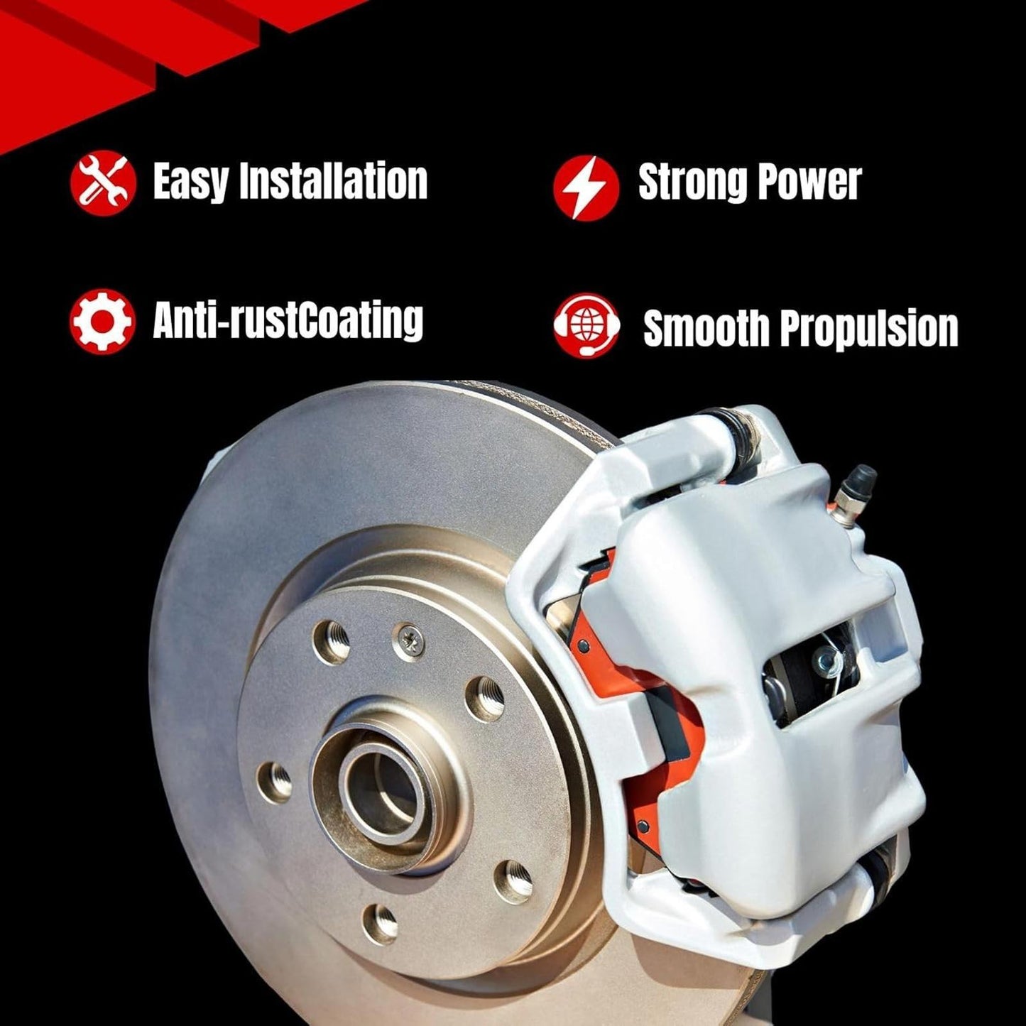 1-PC Brake Caliper Front Left Brake Kit Automotive Replacement for Isuzu Pickup
