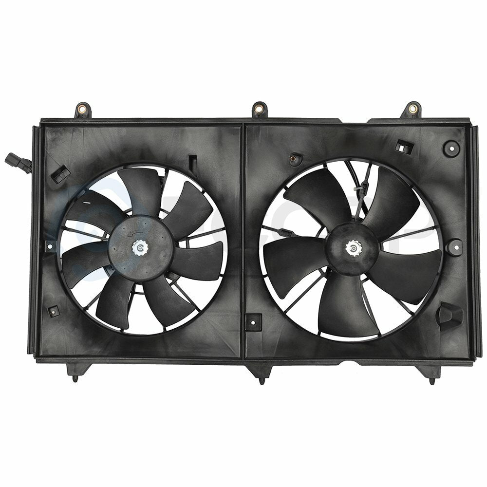 Radiator Condenser Cooling Fan Assembly For 2003 2004 2005-2007 Honda Accord