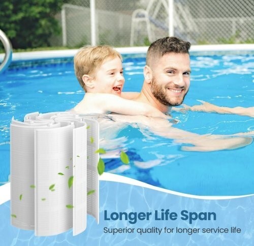 48 Sq.Ft FS-2004 DE Grid Pool Replacement Filt-er Set Compatible with Unicel...