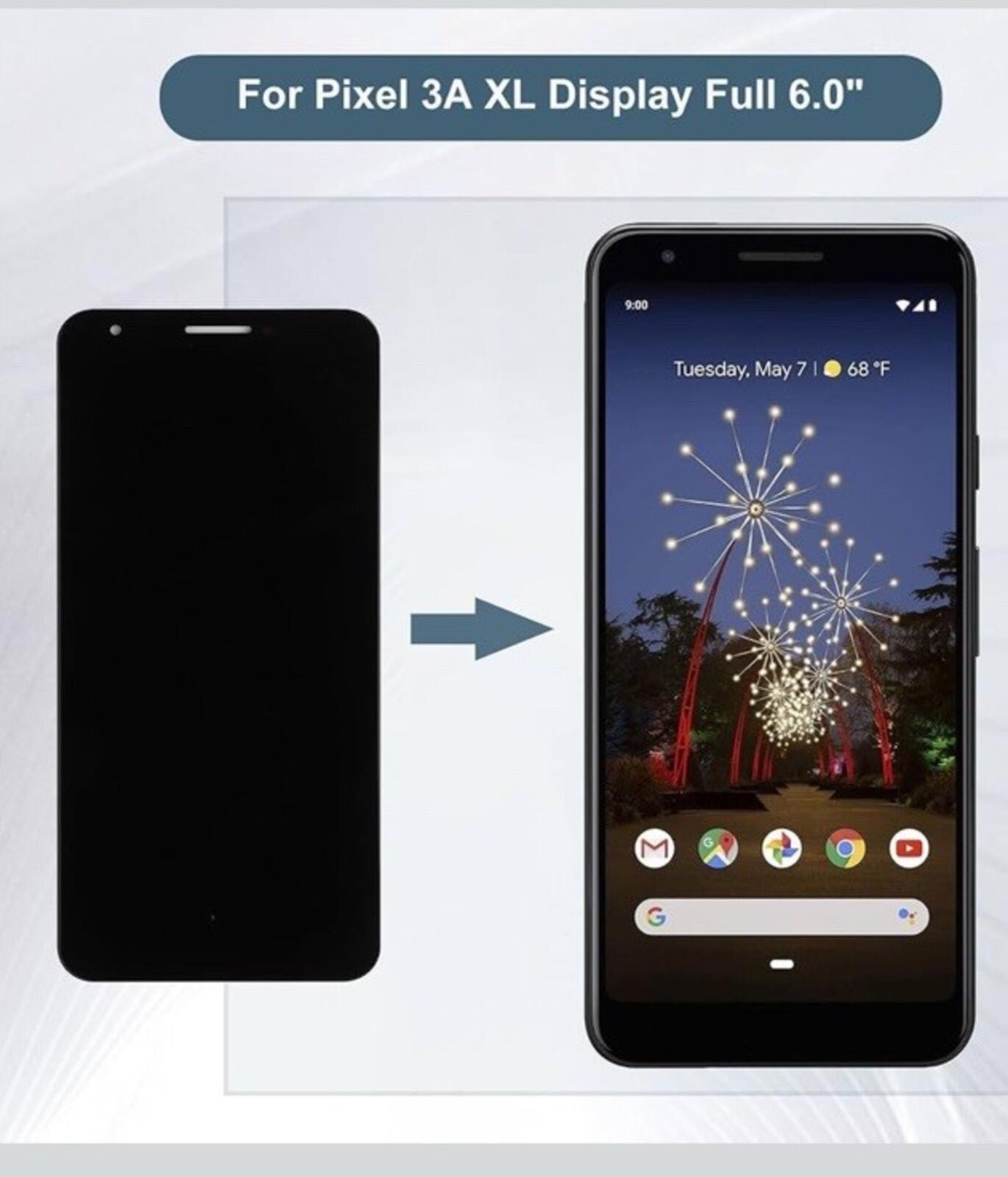 For Google Pixel 3A XL 6.0" Replacement LCD Display Touch Screen Digitizer
