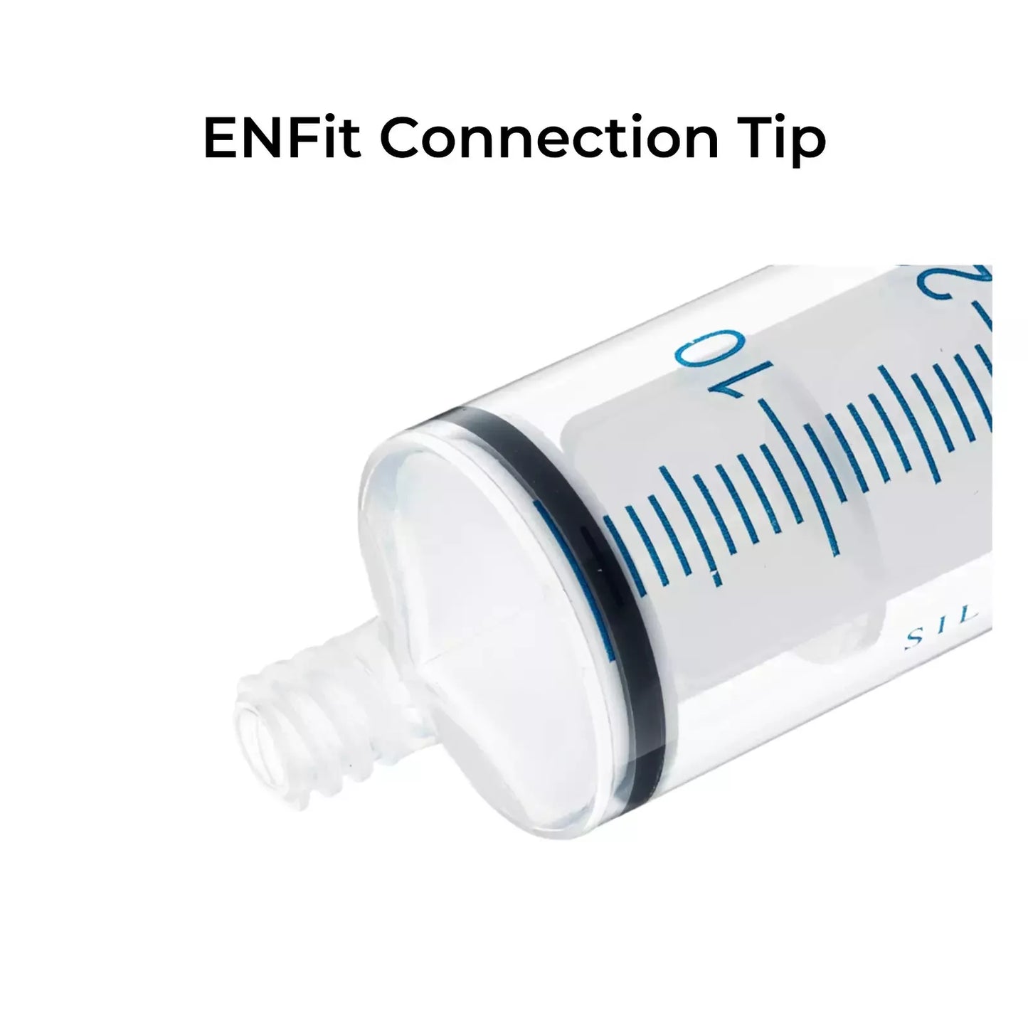 35cc ENFIT Tip Syringe Silicone O ring Reusable Smooth Glide Plunger