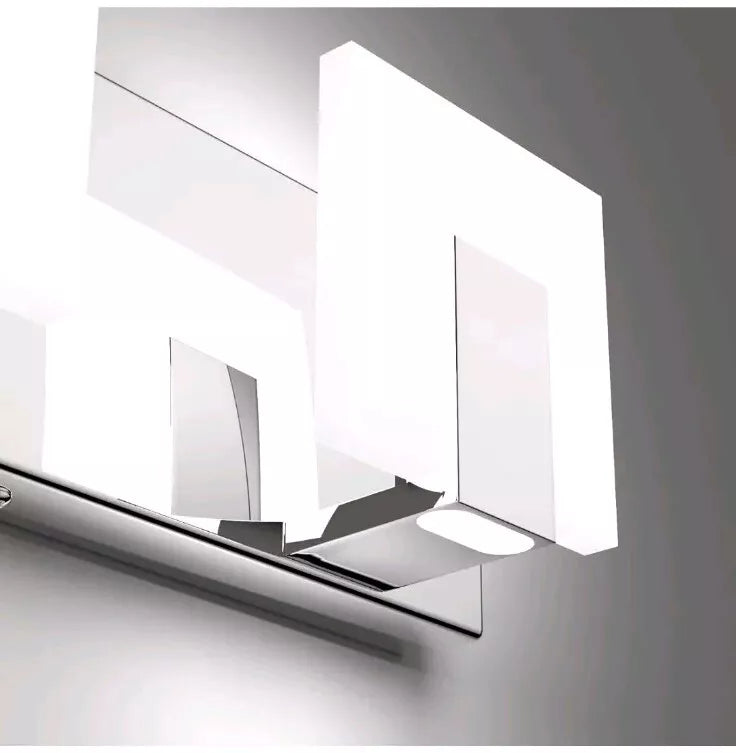 5 Lights Modern Led Bathroom Vanity Light Acrylic Stainless Steel Chrome Up And
