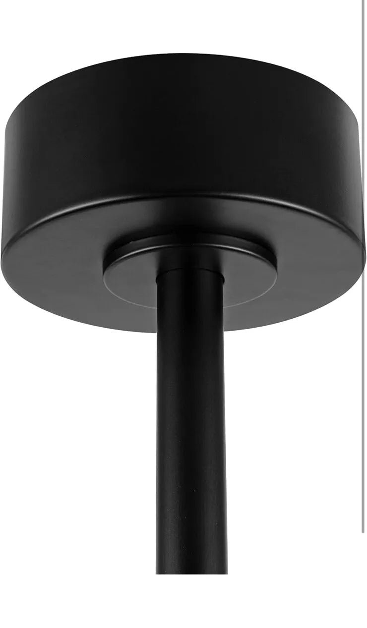 54 Inch Black Ceiling Fan No Light with Remote, Reversible Wood Blades, Noise...