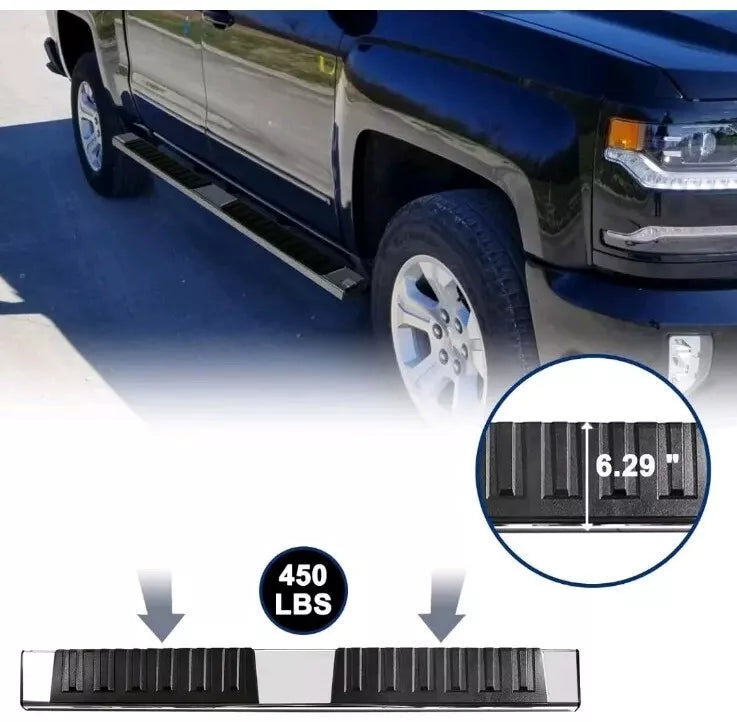 6.5 Inches Running Boards Compatible with 2015-2024 Chevy Colorado/Gmc Canyon Cr