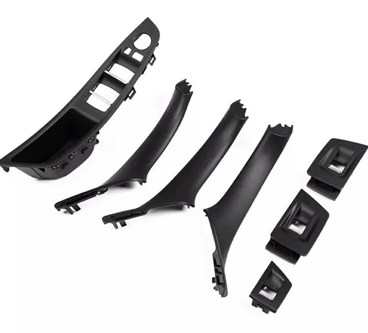Inner Door Panel Handle Pull Trim Cover For 10-16 BMW 5 Series F10 F11 EOA Black