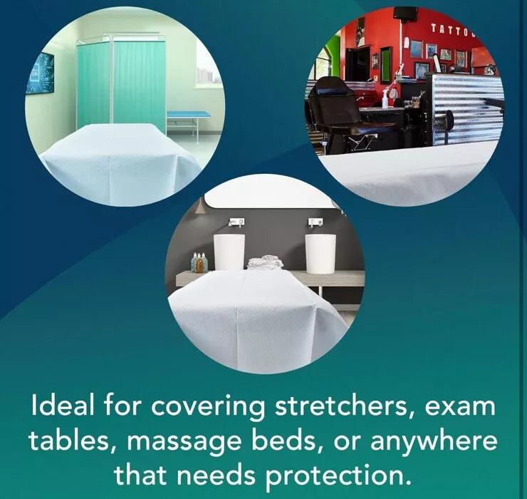 980928 Single-Use Equipment Drape, Stretcher Sheet or Exam Table Paper, Fluid...