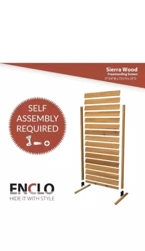 Enclo Privacy Screens Freestanding Wood Fence Panel 6 ft x 3.1 ft L. See Picture