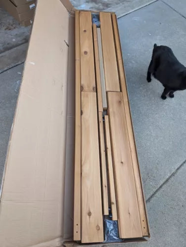 Enclo Privacy Screens Freestanding Wood Fence Panel 6 ft x 3.1 ft L. See Picture