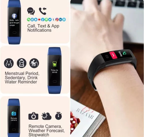 Fitness Tracker with Heart Rate Monitor Step Counter Calories Activity Tracker