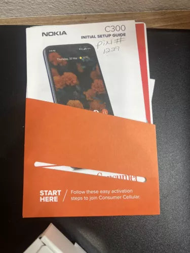 Nokia C300 2023 32GB 4G Consumer Cellular Prepaid Smart Cell Phone 6.5 XL Screen