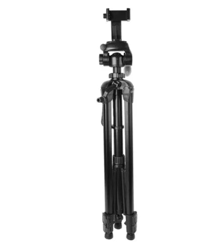 Onn. Focus 18-52 Inch Tripod with Cradle for DSLR Cameras Smartphones GOpro