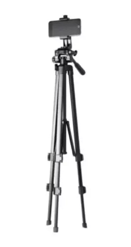 Onn. Focus 18-52 Inch Tripod with Cradle for DSLR Cameras Smartphones GOpro
