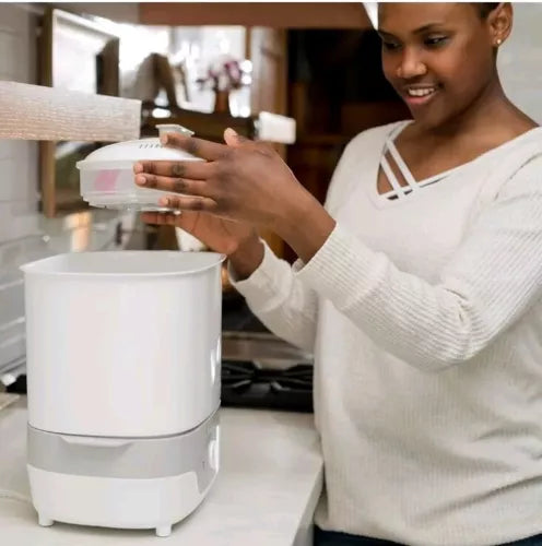 The First Years Modular Baby Bottle Sterilizer - Countertop Bottle Sterilizer -