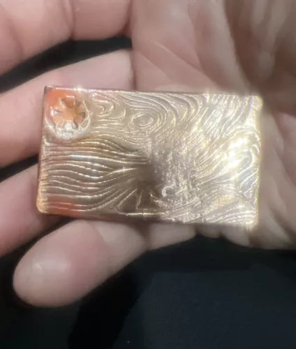 4oz .999 Copper Bullion Ingot Beskar Bar Handmade & High Polished Star Wars