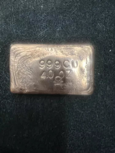 4oz .999 Copper Bullion Ingot Beskar Bar Handmade & High Polished Star Wars