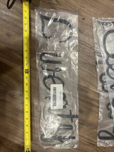 Script Style Address House Numbers Written Word Cursive Twenty Size 21”W 6”H