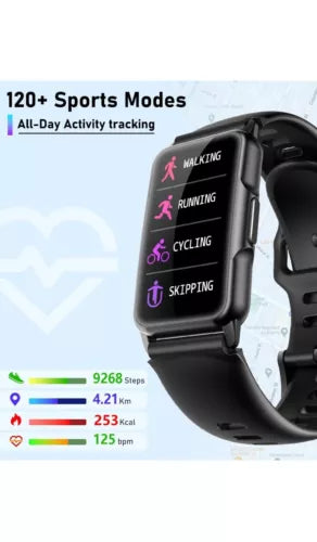 Smart Watch Fitness Tracker with 24/7 Heart Rate, Blood Oxygen PINK Sealed Box