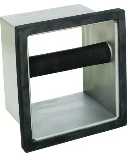 Rattleware Stainless Steel Open Bottom Knock Box Chute - For Home, Cafe, Rest...