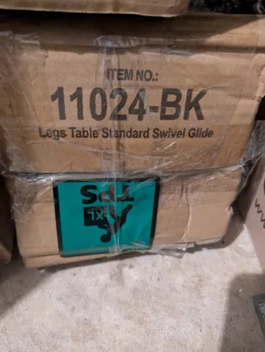 11024-BK Replacement Standard Swivel Glide Table Legs for Activity Tables