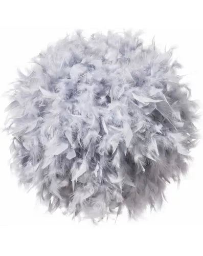 Waneway Feather Lamp Shade for Ceiling Pendant Light, Lampshade 15.7 In, Gray