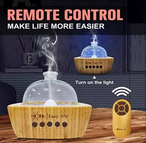 Glass Aromatherapy Essential Oil Diffuser with Bluetooth Speaker