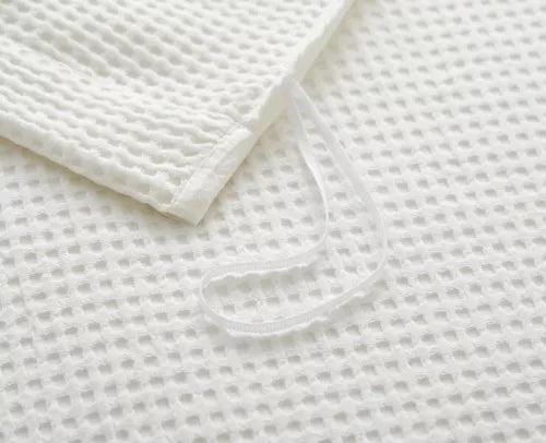 100% Cotton Waffle Weave Duvet Cover Setluxury Bedding Set 3 Pieces Super Softea