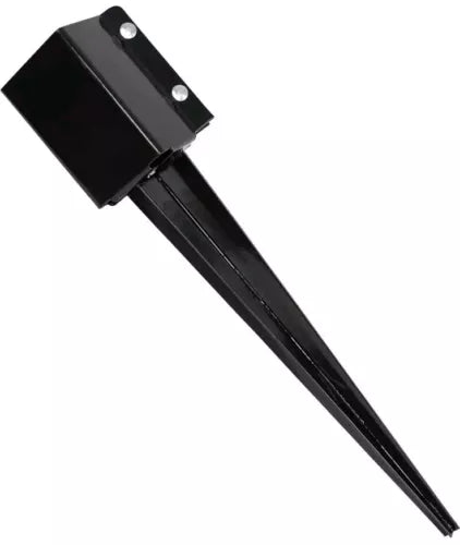 3 Pcs 36 Inch Heavy Duty 4x4 Fence Post Anchor Ground Spike Metal Black