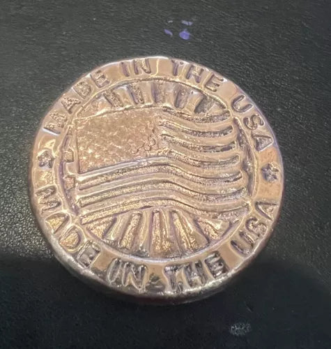 4-5oz Hand Poured & Polished .999 Copper Art Bullion Coin Made In USA πΊπΈπΊπΈ