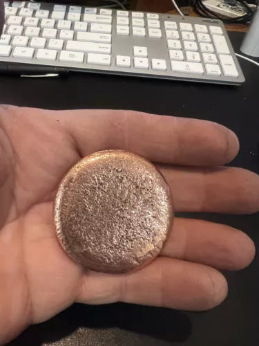 4-5oz Hand Poured & Polished .999 Copper Art Bullion Coin Made In USA πΊπΈπΊπΈ